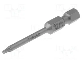 WERA Embout de tournevis Torx® TX06 1/4 50mm