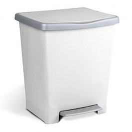 TA-TAY Seau à pédale 25L Blanc