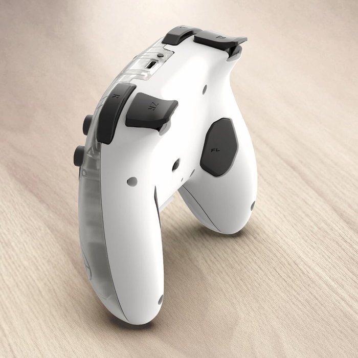 Hori HORIPAD Turbo Frost - Manette sans fil Blanc et transparent pour Nintendo Switch 2