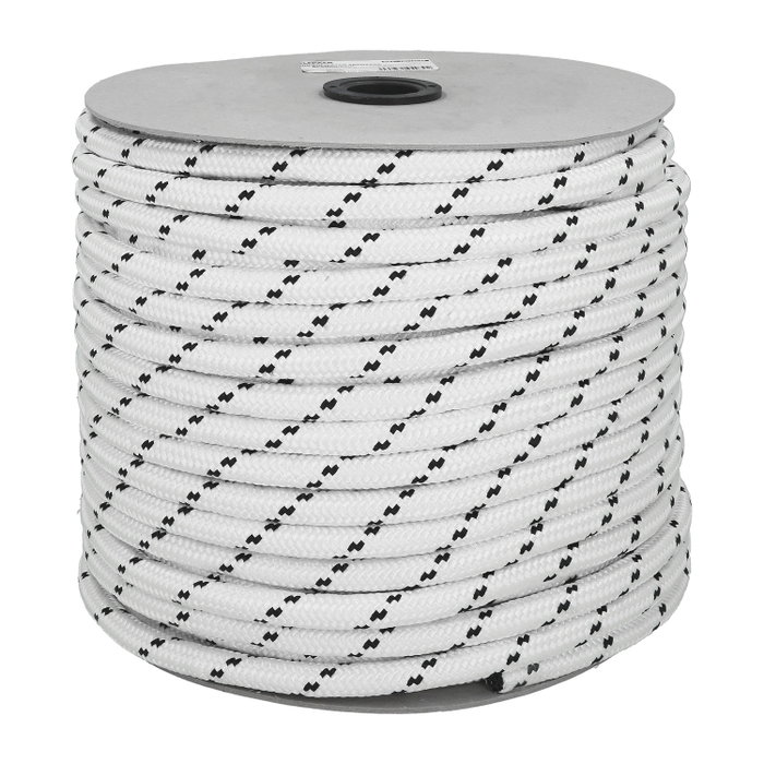 WOLFPACK LINEA PROFESIONAL Corde tressée en polyéthylène blanc/bleu 10 mm, 100 m