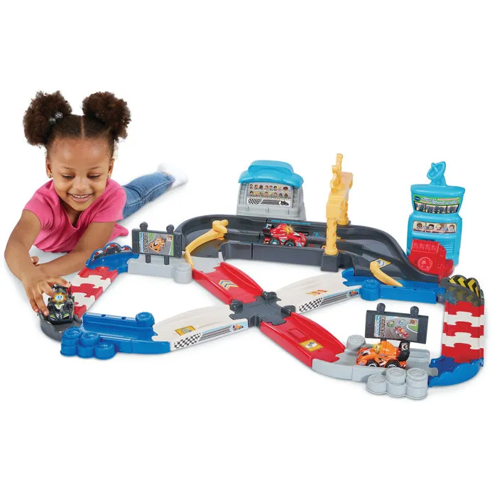 Vtech Tut Tut Bolides Super Circuit Racing avec Eliott, Top Pilote - Multicolore Vtech Tut Tut Bolides Super Circuit Racing avec Eliott, Top Pilote - Multicolore