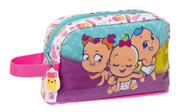 The Bellies - Porte-repas isotherme pour enfant, 21.5 x 12 x 6.5 cm - 3 ans - Polyester 300D - Blanc, Turquoise, Mauve