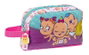 The Bellies - Porte-repas isotherme pour enfant, 21.5 x 12 x 6.5 cm - 3 ans - Polyester 300D - Blanc, Turquoise, Mauve