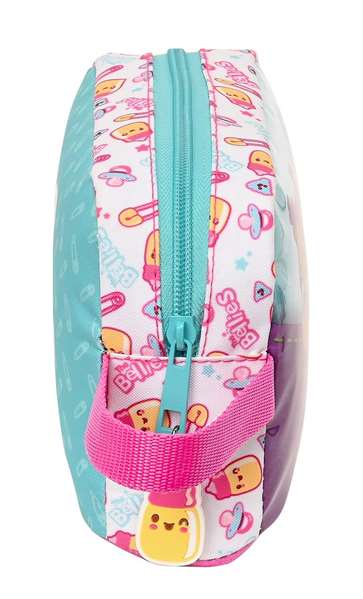 The Bellies - Porte-repas isotherme pour enfant, 21.5 x 12 x 6.5 cm - 3 ans - Polyester 300D - Blanc, Turquoise, Mauve The Bellies - Porte-repas isotherme pour enfant, 21.5 x 12 x 6.5 cm - 3 ans - Polyester 300D - Blanc, Turquoise, Mauve