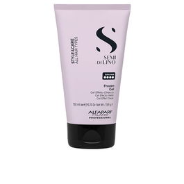 Alfaparf Milano Gel Coiffant Semi di Lino Frozen EFFET GLACÉ - Fixation Intense, Brillance Éclatante, Résistant à la Chaleur 230°C, Végan, 150 ml