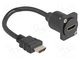 DELOCK Câble HDMI - HDMI 0,2 m Noir