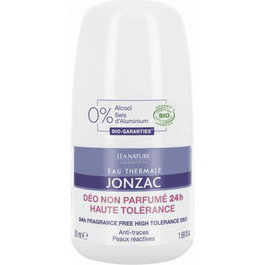 Jonzac Déodorant Roll-on Sans Parfum, Action 24h, Flacon de 50 ml