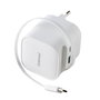 Intenso W65ACIC Chargeur Mural GaN 65W avec Câble Rétractable