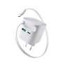 Intenso W65ACIC Chargeur Mural GaN 65W avec Câble Rétractable