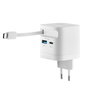 Intenso W65ACIC Chargeur Mural GaN 65W avec Câble Rétractable