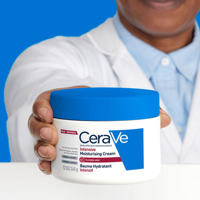 Cerave Crème Hydratante Intensive 340g pour Peaux Très Sèches, Réparatrice et Nourrissante