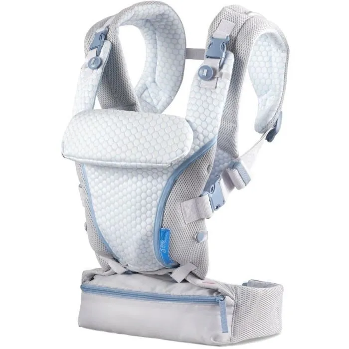 Infantino Porte-Bébé Évolutif StayCool Respirant - 4 Positions de Portage (Face au Monde, Dorsale) - Léger 790g - De la Naissance à 18kg