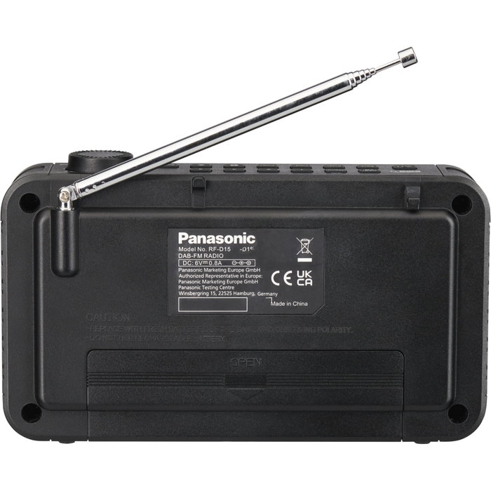Panasonic RF-D15EG-K Radio portable Noir