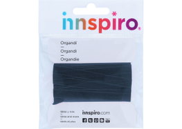 Innspiro Cinta organdí bleu marine 13mm 5m