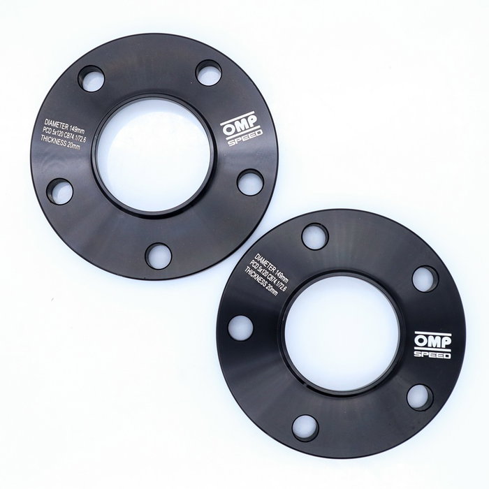 Omp OMPS09222001 Spacers de roue Speed 20 mm Pcd 5x120 M12x1.5 Conique M14x1.25 Conique