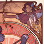 Critical Role impression Art Laura Bailey: 10th Anniversary Art Nouveau Illustrations 46 x 28 cm - non encadrée