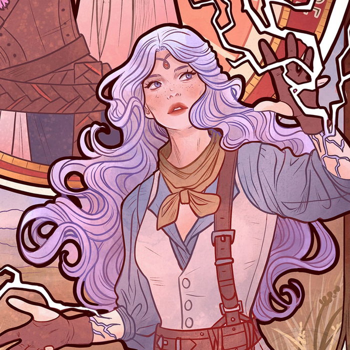 Critical Role impression Art Laura Bailey: 10th Anniversary Art Nouveau Illustrations 46 x 28 cm - non encadrée