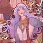 Critical Role impression Art Laura Bailey: 10th Anniversary Art Nouveau Illustrations 46 x 28 cm - non encadrée