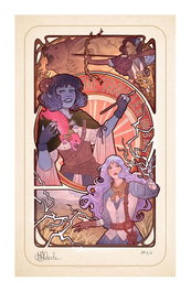 Critical Role impression Art Laura Bailey: 10th Anniversary Art Nouveau Illustrations 46 x 28 cm - non encadrée