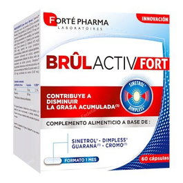 Forté Pharma BRÛLACTIV FORT Complément Alimentaire 60 Gélules avec Sinetrol®, Dimpless® et Guarana