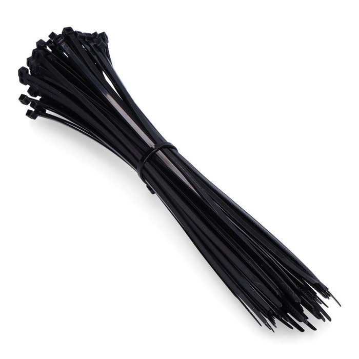 Edm Collier de serrage nylon noir 450 x 8 mm lot de 100 UV résistant -55 kg Edm Collier de serrage nylon noir 450 x 8 mm lot de 100 UV résistant -55 kg