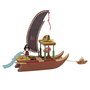Mattel Vaiana 2 Canoa de aventuras Disney Princess Catamarán flottant avec poupée et accessoires pour enfants 3 ans et plus (version multilingue)