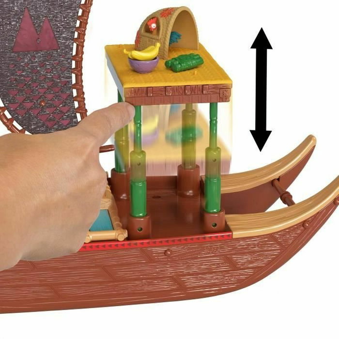 Mattel Grand Catamaran Vaiana 2 Disney Princess avec Poupée et HeiHei