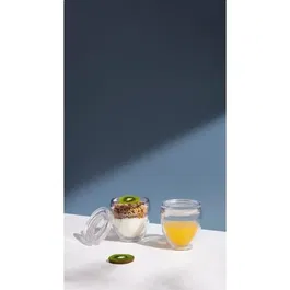 BODUM Pavina To Go - Set de 2 Gobelets Isothermes avec Couvercle - 20 cl - Transparent - Sans BPA - Double Paroi - Pour Boissons Chaudes et Froides - Lavable au Lave-Vaisselle