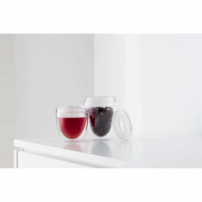 Bodum Set de 2 gobelets Pavina To Go avec couvercle hermétique