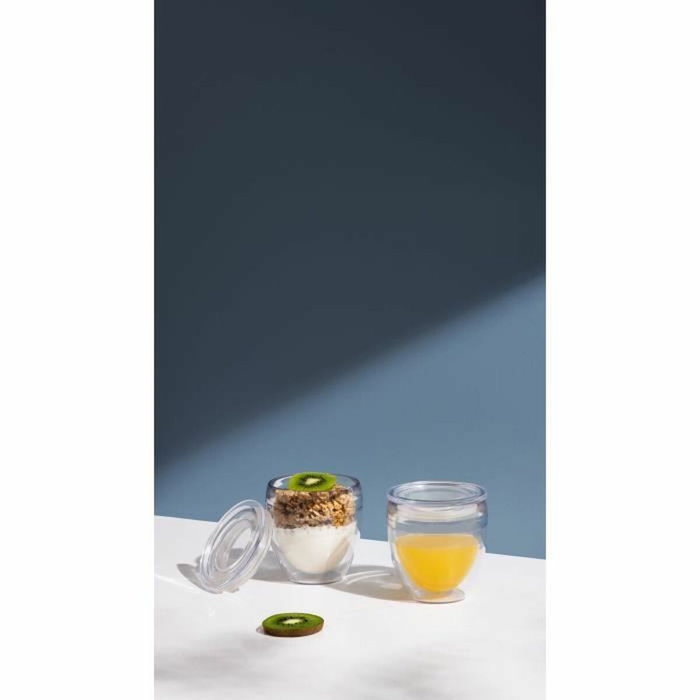Bodum Set de 2 gobelets Pavina To Go avec couvercle hermétique