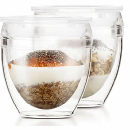 Bodum Set de 2 gobelets Pavina To Go avec couvercle hermétique