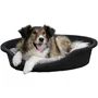 Kerbl Corbeille pour chien Dreamer Noir en plastique recyclé 95x70x29 cm avec aération et pieds antidérapants