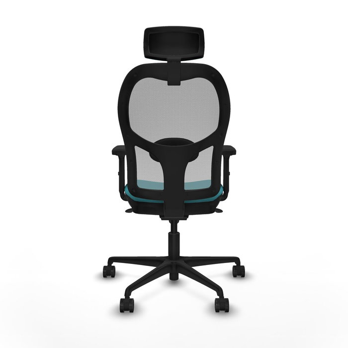 Piqueras y Crespo Chaise de Bureau avec Appui-tête 2D036N2 Turquoise