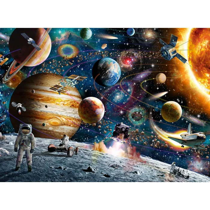 RAVENSBURGER Puzzle 150 pièces Dans l'Espace - Thème science et espace - Mixte - À partir de 6 ans - Intérieur