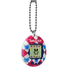 Bandai Tamagotchi Original - Argyle Heart - Jouet de compagnie virtuel portable avec 7 personnages évolutifs
