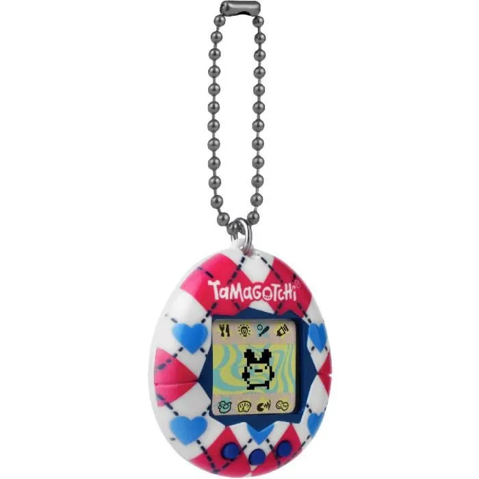 Bandai Tamagotchi Original - Argyle Heart - Jouet de compagnie virtuel portable avec 7 personnages évolutifs Bandai Tamagotchi Original - Argyle Heart - Jouet de compagnie virtuel portable avec 7 personnages évolutifs