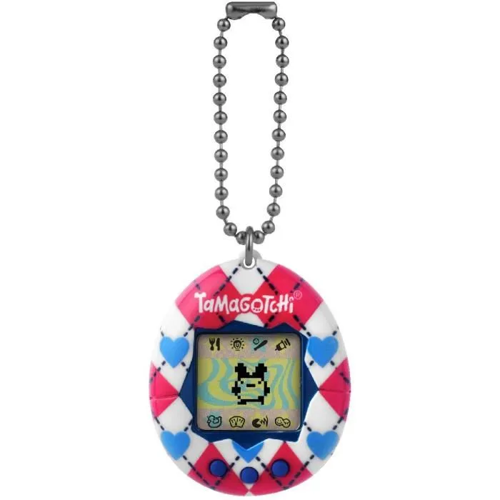 Bandai Tamagotchi Original - Argyle Heart - Jouet de compagnie virtuel portable avec 7 personnages évolutifs Bandai Tamagotchi Original - Argyle Heart - Jouet de compagnie virtuel portable avec 7 personnages évolutifs
