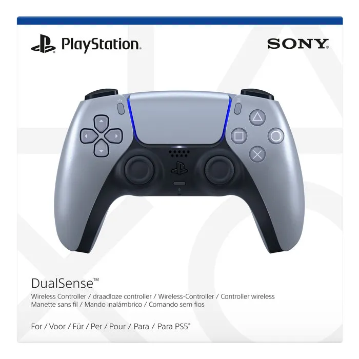 Sony DualSense - Manette sans fil pour PS5 et PC, finition Sterling Silver Sony DualSense - Manette sans fil pour PS5 et PC, finition Sterling Silver