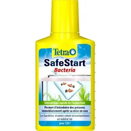 Tetra SafeStart - Conditionneur d'eau avec bactéries vivantes pour aquarium, sécurise et accélère le démarrage, prévient les pics de nitrites, 100 ml