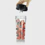 SEVERIN SM3724 Mix & Go Blender 2-en-1 – récipient en verre 1,5 L, gourde robuste, accessoire moulin fruits secs, noir
