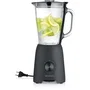 SEVERIN SM3724 Mix & Go Blender 2-en-1 – récipient en verre 1,5 L, gourde robuste, accessoire moulin fruits secs, noir