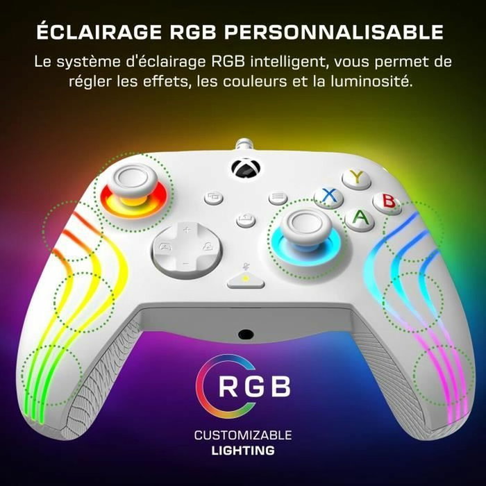 Turtle Beach Afterglow Wave - Manette de jeu RGB Filaire - Blanc Turtle Beach Afterglow Wave - Manette de jeu RGB Filaire - Blanc