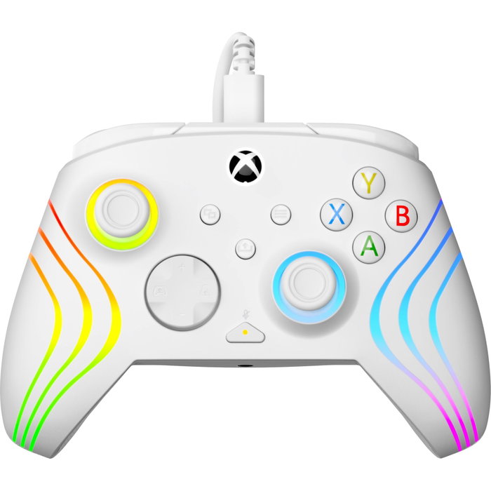 Turtle Beach Afterglow Wave Manette de jeu RGB Filaire - Blanc Turtle Beach Afterglow Wave Manette de jeu RGB Filaire - Blanc