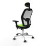 Piqueras y Crespo 3D086G1 Chaise de Bureau avec Appui-tête Pistache