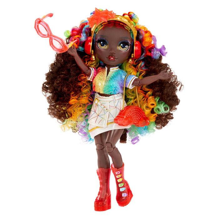 MGA - Poupée Rainbow High Iris Crystal Fashion, Kit Créatif 6 Accessoires DIY en Résine avec Outils, Âge +8 Ans