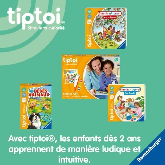 Ravensburger tiptoi® Starter Set - Lecteur et Livre Cherche et Trouve 'Mon Monde'