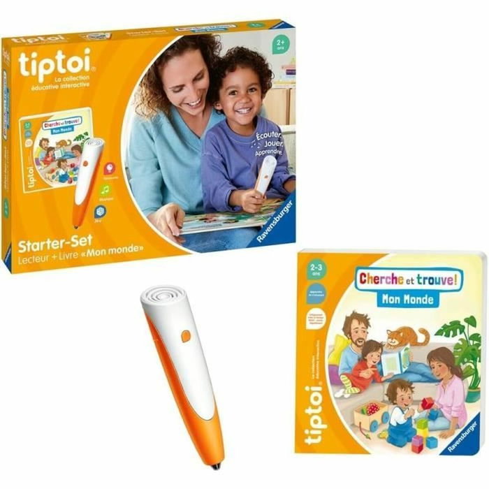 Ravensburger tiptoi® Starter Set - Lecteur et Livre Cherche et Trouve 'Mon Monde'