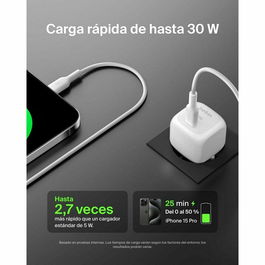 Câble Lightning Belkin WCA008KQWH Blanc 30 W