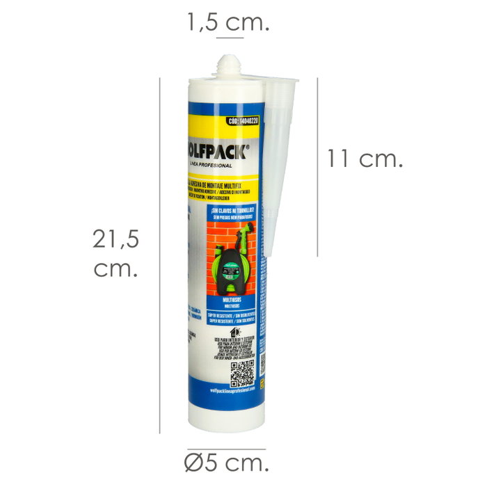 WOLFPACK LINEA PROFESIONAL Fix Adhésif 310 cm³