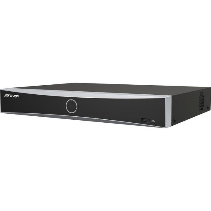 Hikvision NVR K Series AcuSense 16 canaux 1U, H.265+, 4K, HDMI, VGA, SATA, RJ-45, prise en charge IP Hikvision NVR K Series AcuSense 16 canaux 1U, H.265+, 4K, HDMI, VGA, SATA, RJ-45, prise en charge IP